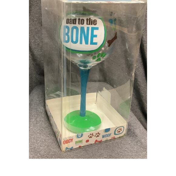 DEI Bad To The Bone Pet Wine Glass 18fl oz - Picture 1 of 3